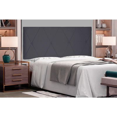 Cabeceira Painel Queen 1,60m Aquilla Suede Cinza