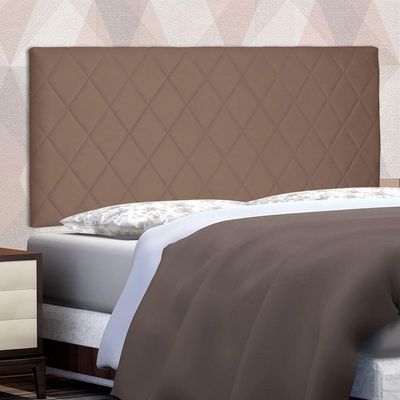 Cabeceira Painel Casal 1,40m Esmeralda Suede Caramelo
