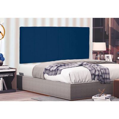 Cabeceira Painel Queen 1,60m Ravenna Suede Azul Marinho