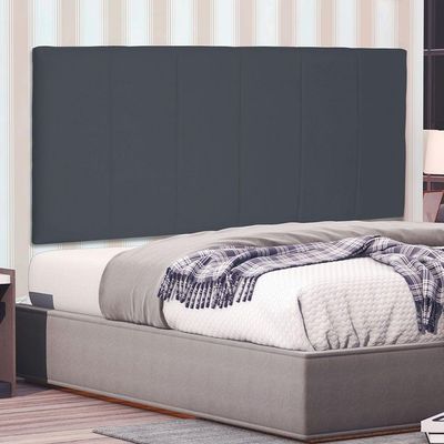 Cabeceira Painel Casal 1,40m Ravenna Suede Cinza