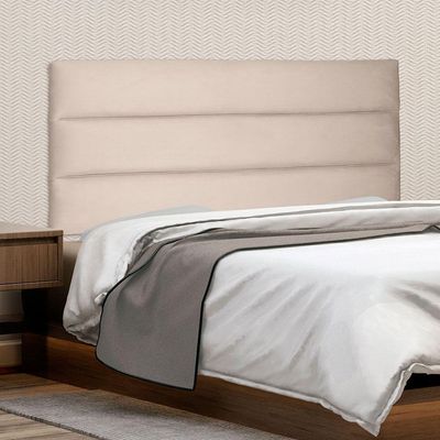 Cabeceira Painel Solteiro 0,90m La Italiana Suede Bege