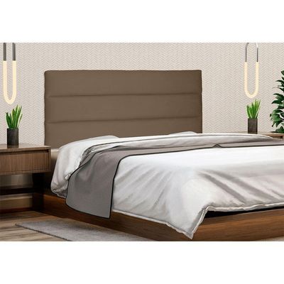 Cabeceira Painel Casal 1,40m La Italiana Suede Caramelo