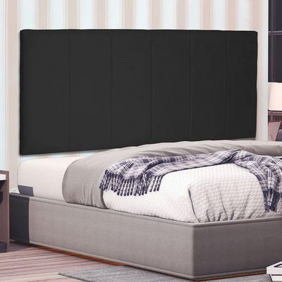 Cabeceira Painel Casal 1,40m Ravenna Suede Preto