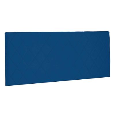 Cabeceira Painel Casal 1,40m Esmeralda Suede Azul Marinho