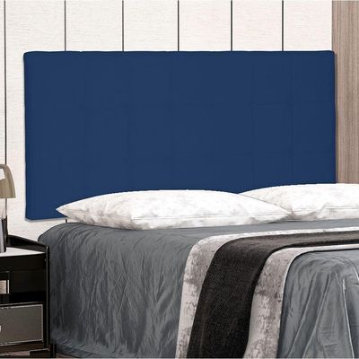 Cabeceira Painel Solteiro 0,90m Verona Suede Azul Marinho