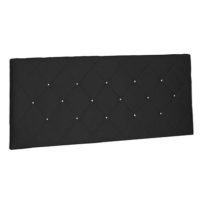 Cabeceira Painel Solteiro 0,90m Tânia Suede Preto