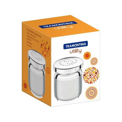 Saleiro Tramontina Utility Em Aço Inox Com Tampa