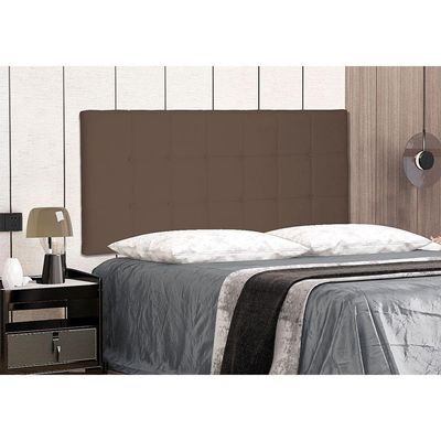 Cabeceira Painel Queen 1,60m Verona Suede Caramelo
