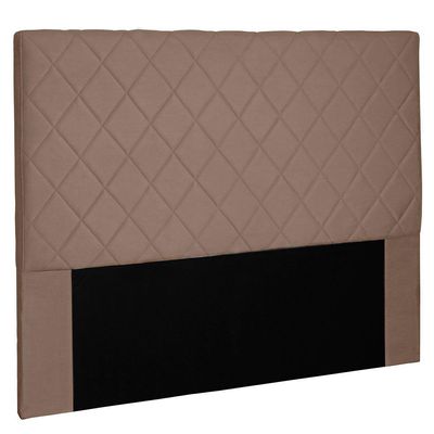 Cabeceira Casal 1,40m Esmeralda Suede Caramelo