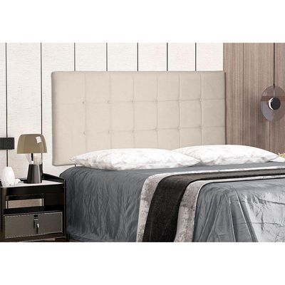 Cabeceira Painel Queen 1,60m Verona Suede Bege