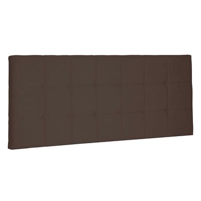 Cabeceira Painel Casal 1,40m Verona Suede Marrom Café