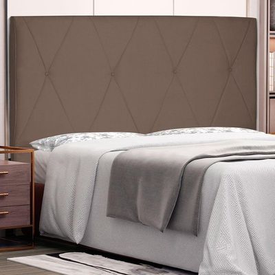 Cabeceira Queen 1,60m Aquilla Suede Caramelo