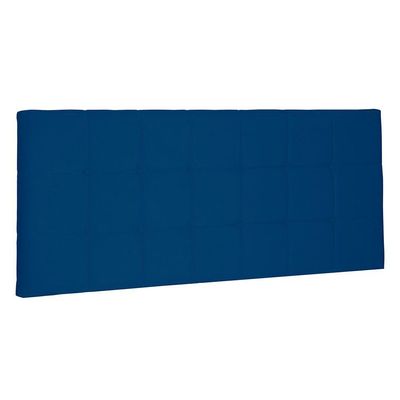 Cabeceira Painel Casal 1,40m Verona Suede Azul Marinho