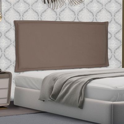 Cabeceira Painel Solteiro 0,90m Veneza Suede Caramelo