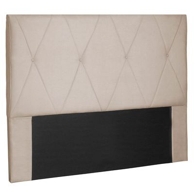 Cabeceira Casal 1,40m Aquilla Suede Bege