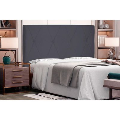 Cabeceira Casal 1,40m Aquilla Suede Cinza