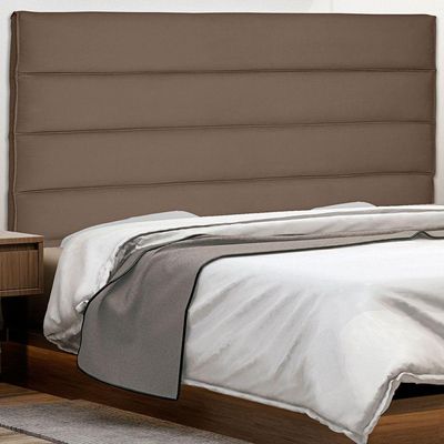 Cabeceira Solteiro 0,90m La Italiana Suede Caramelo