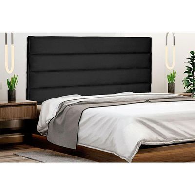 Cabeceira Solteiro 0,90m La Italiana Suede Preto
