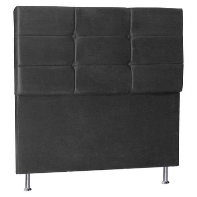 Cabeceira Solteiro 0,90m Tóquio Suede Cinza