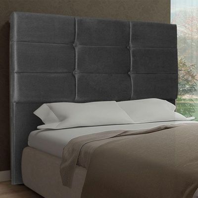 Cabeceira Solteiro 0,90m Tóquio Suede Cinza