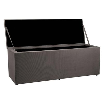 Calçadeira Recamier Baú King 1,95m Madrid Suede Cinza