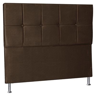 Cabeceira Solteiro 0,90m Lisboa Suede Marrom