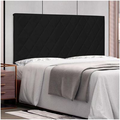 Cabeceira Painel Casal 1,40m Esmeralda Corano Preto