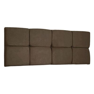 Cabeceira Painel Solteiro 0,90m Nina Suede - Pallazio Cor Marrom
