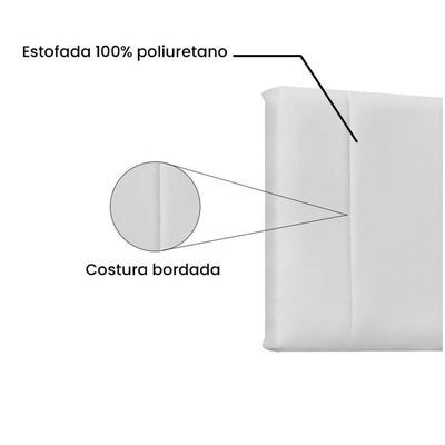 Cabeceira Painel Queen 1,60m Ravenna Corano Branco