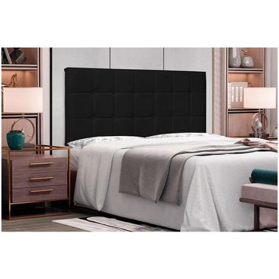 Cabeceira Painel Queen 1,60m Verona Corano Preto