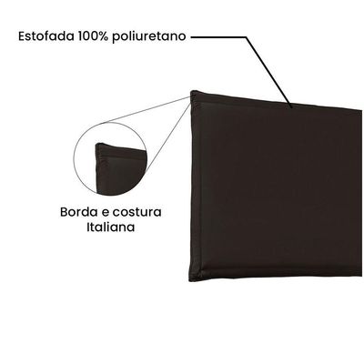 Cabeceira Painel Casal 1,40m Veneza Corano Marrom