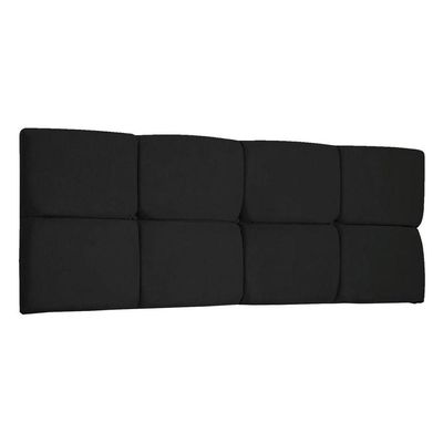 Cabeceira Painel Casal 1,40m Nina Suede - Pallazio Cor Preto