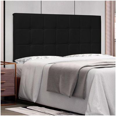 Cabeceira Painel Solteiro 0,90m Verona Corano Preto