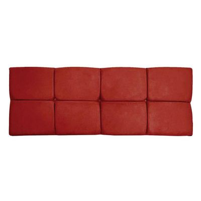 Cabeceira Painel Solteiro 0,90m Nina Suede - Pallazio Cor Vermelho