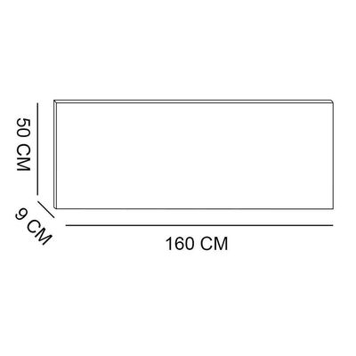 Cabeceira Painel Queen 1,60m Nina Suede Marrom - Pallazio
