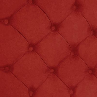 Cabeceira Painel Capitonê King 1,95m Jade Suede - Pallazio Cor Vermelho