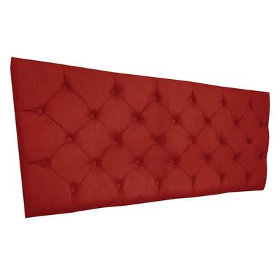 Cabeceira Painel Capitonê King 1,95m Jade Suede - Pallazio Cor Vermelho