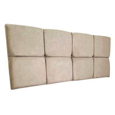 Cabeceira Painel Casal 1,40m Nina Suede - Pallazio Cor Bege