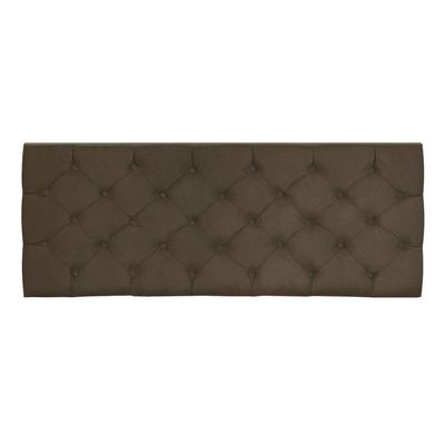 Cabeceira Painel Capitonê Casal 1,40m Jade Suede Marrom