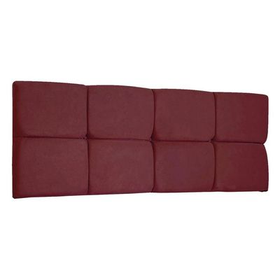 Cabeceira Painel Casal 1,40m Nina Suede Marsala - Pallazio