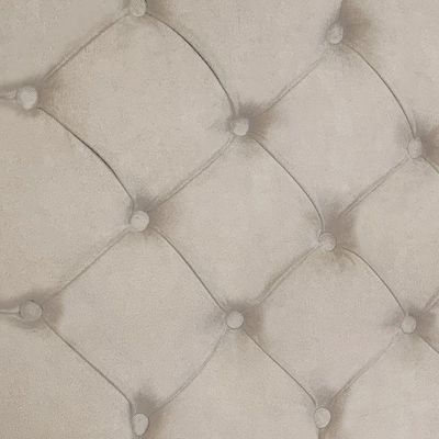 Cabeceira Painel Capitonê King 1,95m Jade Suede - Pallazio Cor Bege