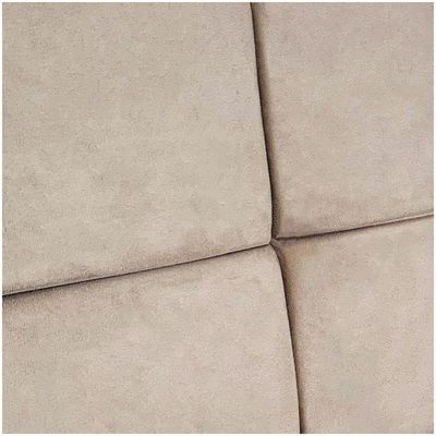Cabeceira Painel Queen 1,60m Nina Suede Bege - Pallazio