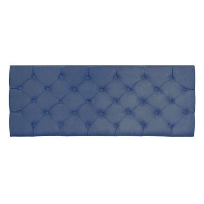 Cabeceira Painel Capitonê Queen 1,60m Jade Suede - Pallazio Cor Azul Marinho