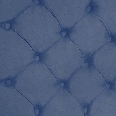 Cabeceira Painel Capitonê Queen 1,60m Jade Suede - Pallazio Cor Azul Marinho