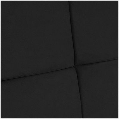 Cabeceira Painel Solteiro 0,90m Nina Suede Preto - Pallazio