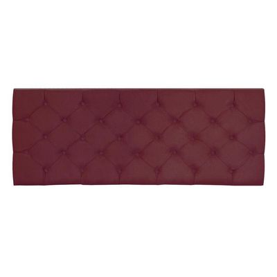Cabeceira Painel Capitonê Casal 1,40m Jade Suede - Pallazio Cor Marsala