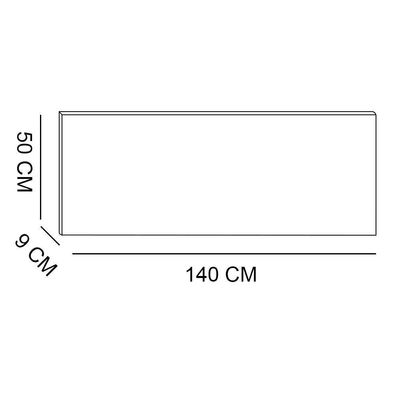 Cabeceira Painel Capitonê Casal 1,40m Jade Suede - Pallazio Cor Marrom