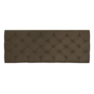 Cabeceira Painel Capitonê Casal 1,40m Jade Suede - Pallazio Cor Marrom