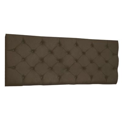 Cabeceira Painel Capitonê Casal 1,40m Jade Suede - Pallazio Cor Marrom