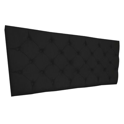 Cabeceira Painel Capitonê King 1,95m Jade Suede - Pallazio Cor Preto